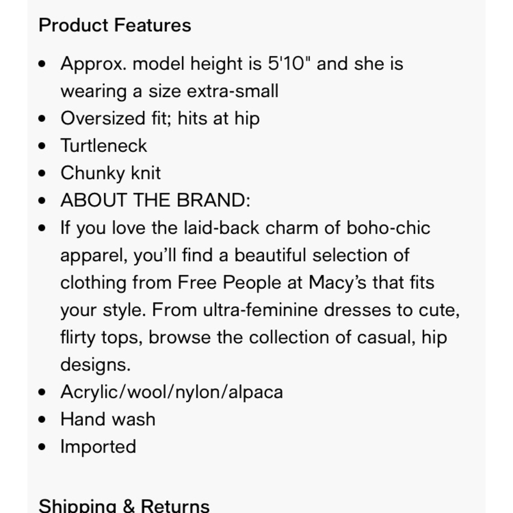 New w Tag: Free People Fluffy Fox Sweater. Size Large - Picture 13 of 15